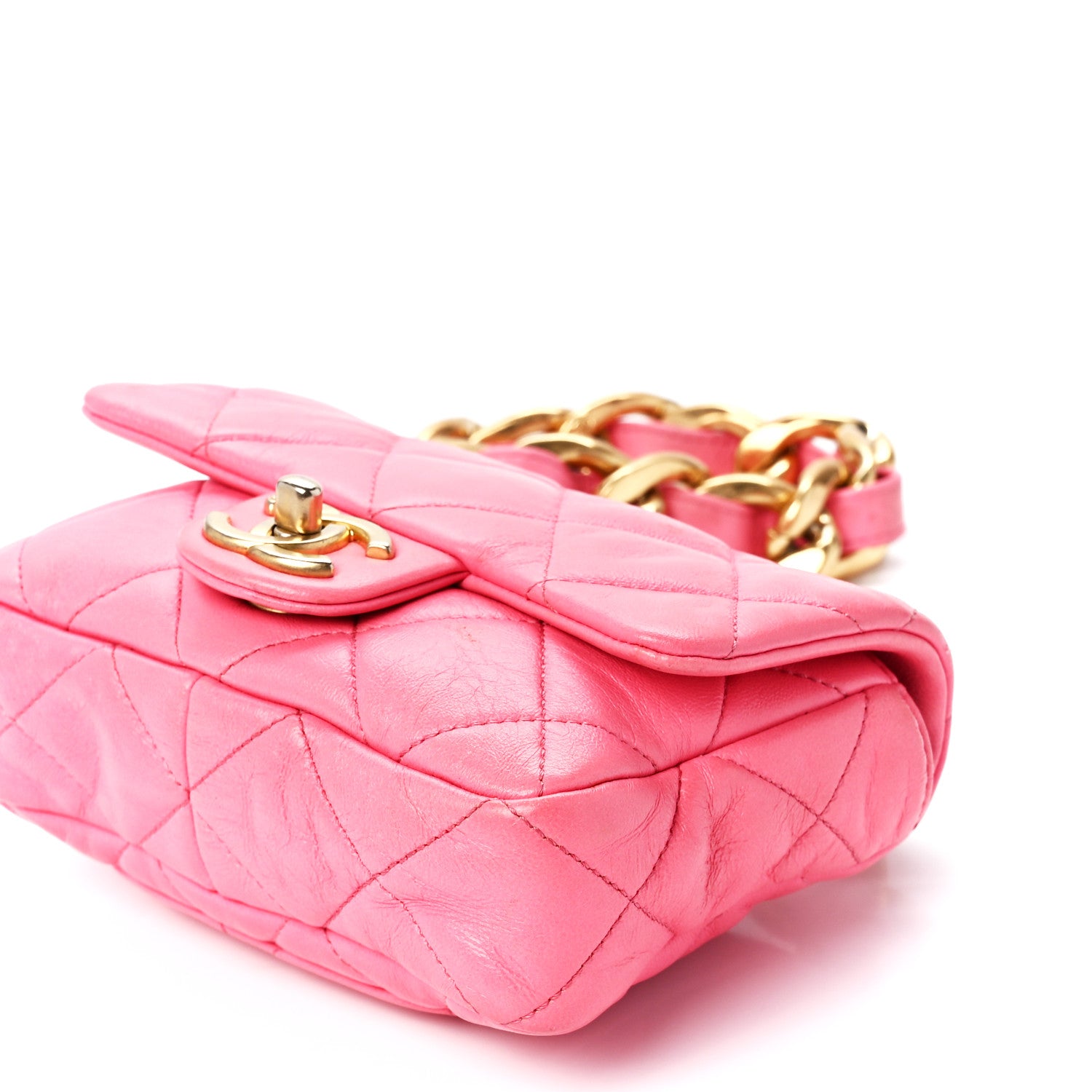 Chanel Lambskin Quilted Mini Funky Town Flap Pink 12 of 12