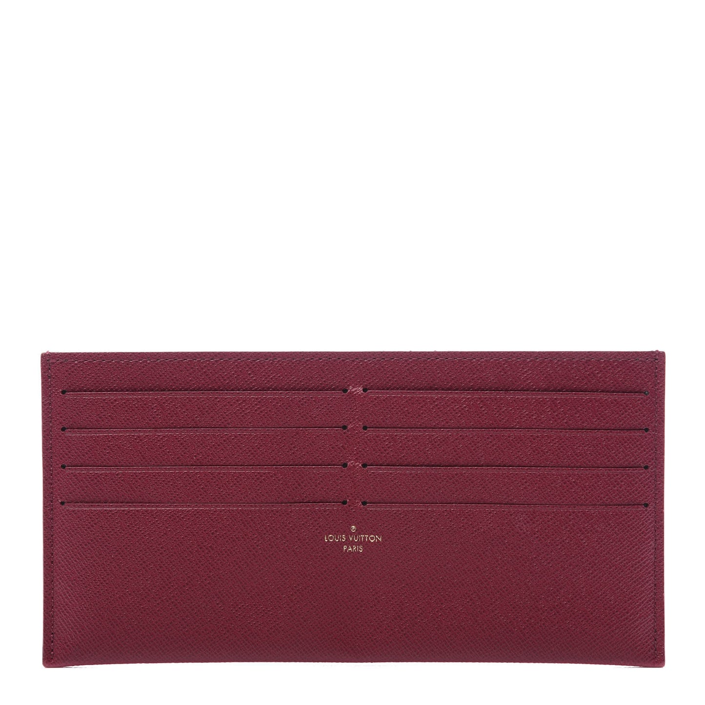 Calfskin Felicie Card Holder Insert Fuchsia