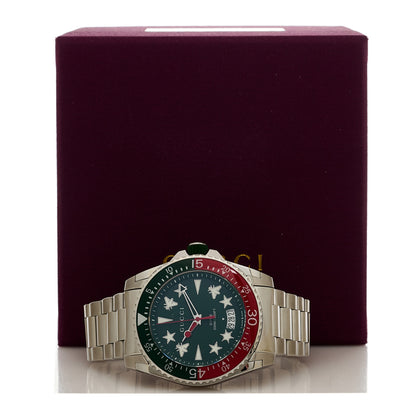 Gucci Stainless Steel 45mm Dive Quartz Watch Green 5 of 5