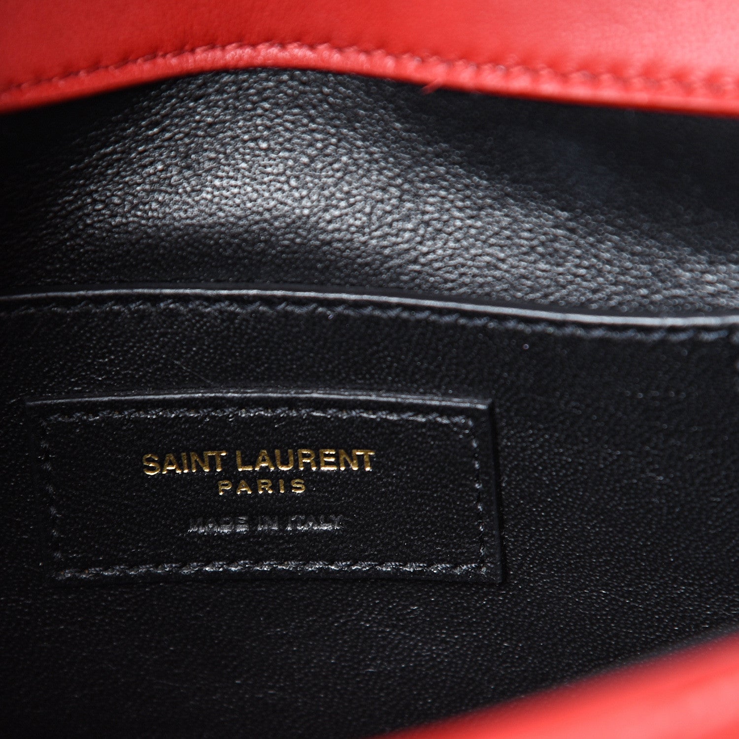 Saint Laurent Lambskin Matelasse Chevron Monogram Small Sulpice Bag Red 5 of 11