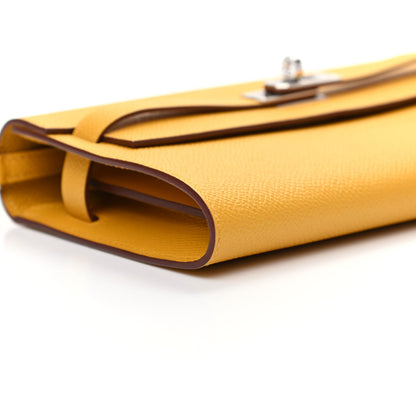 Hermes Epsom Kelly Wallet To Go Jaune Ambre 7 of 9