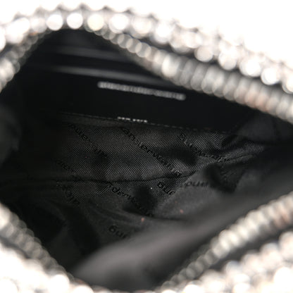 Alexander Wang Mesh Crystal Rhinestone Mini Heiress Pouch Black Silver 5 of 10