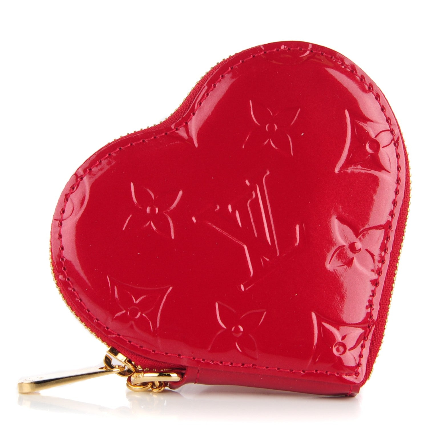 Louis Vuitton Vernis Coeur Heart Coin Purse Pomme D'Amour 1 of 8