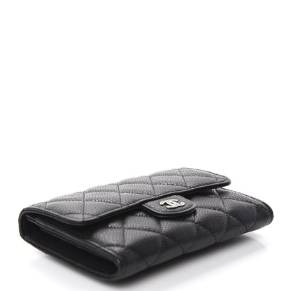Chanel Caviar Quilted Small Flap Wallet Black 4 of 9