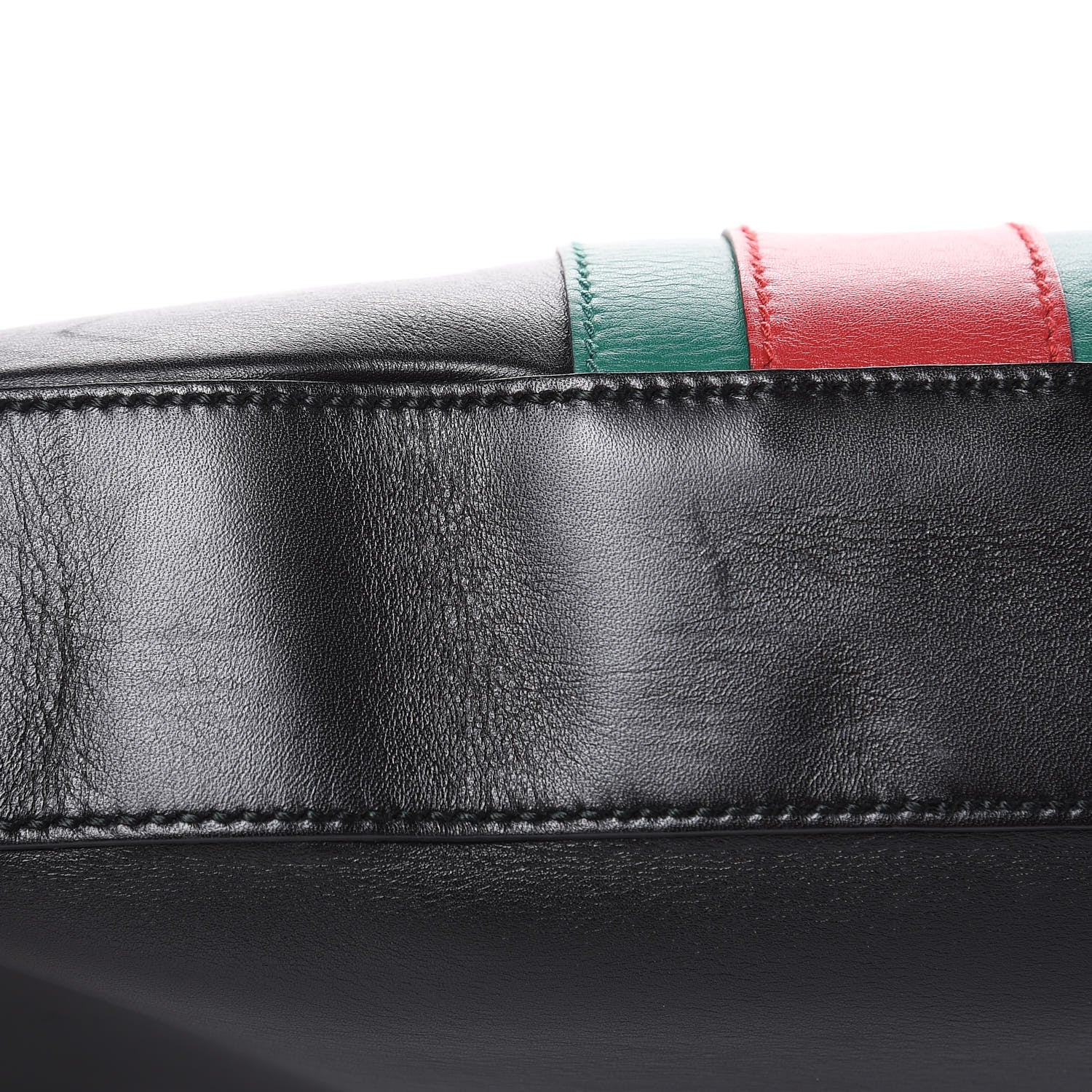 Gucci Calfskin Web Stripe Medium Dionysus Hobo Black 13 of 15