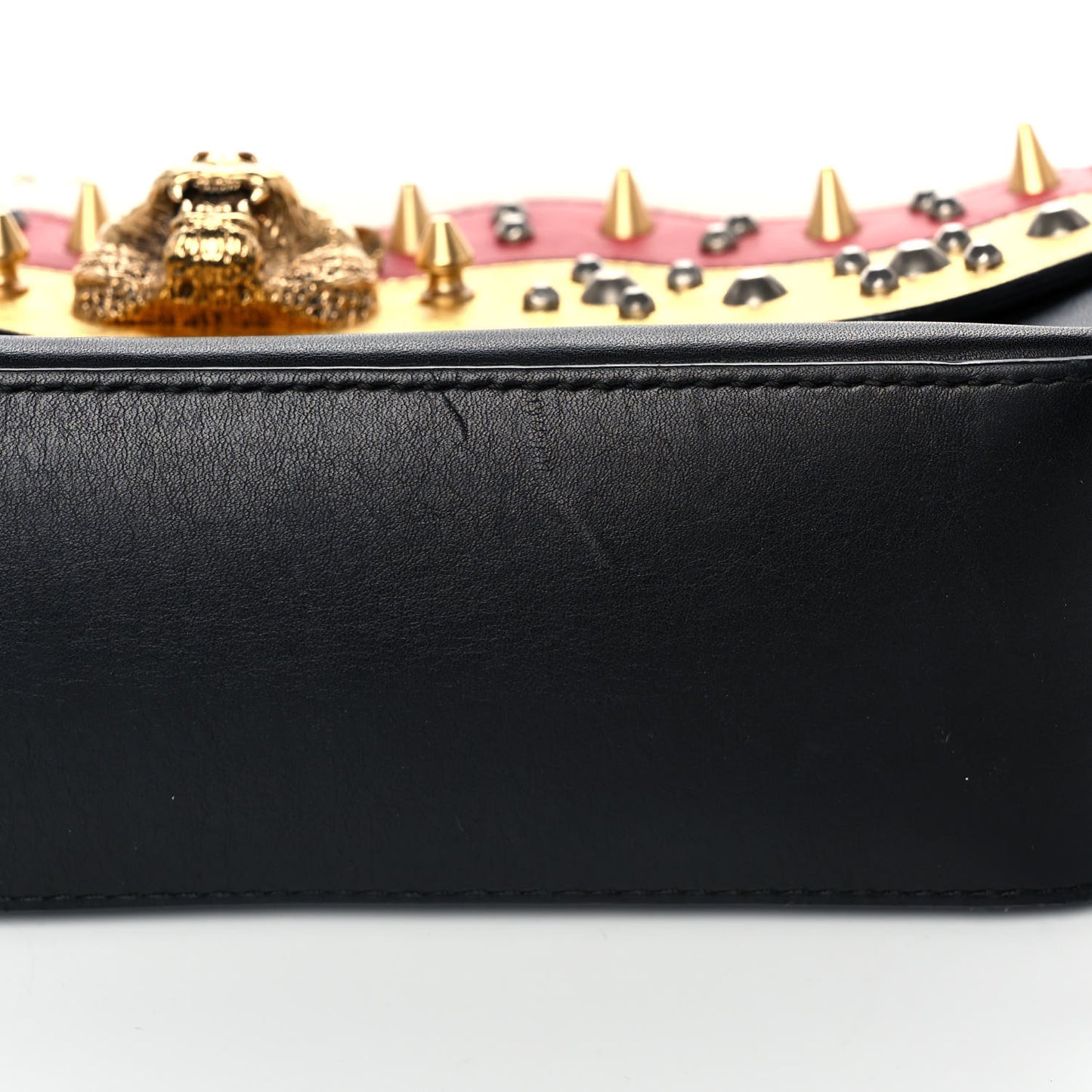 Nappa Studded Tiger Broadway Chain Shoulder Bag Multicolor
