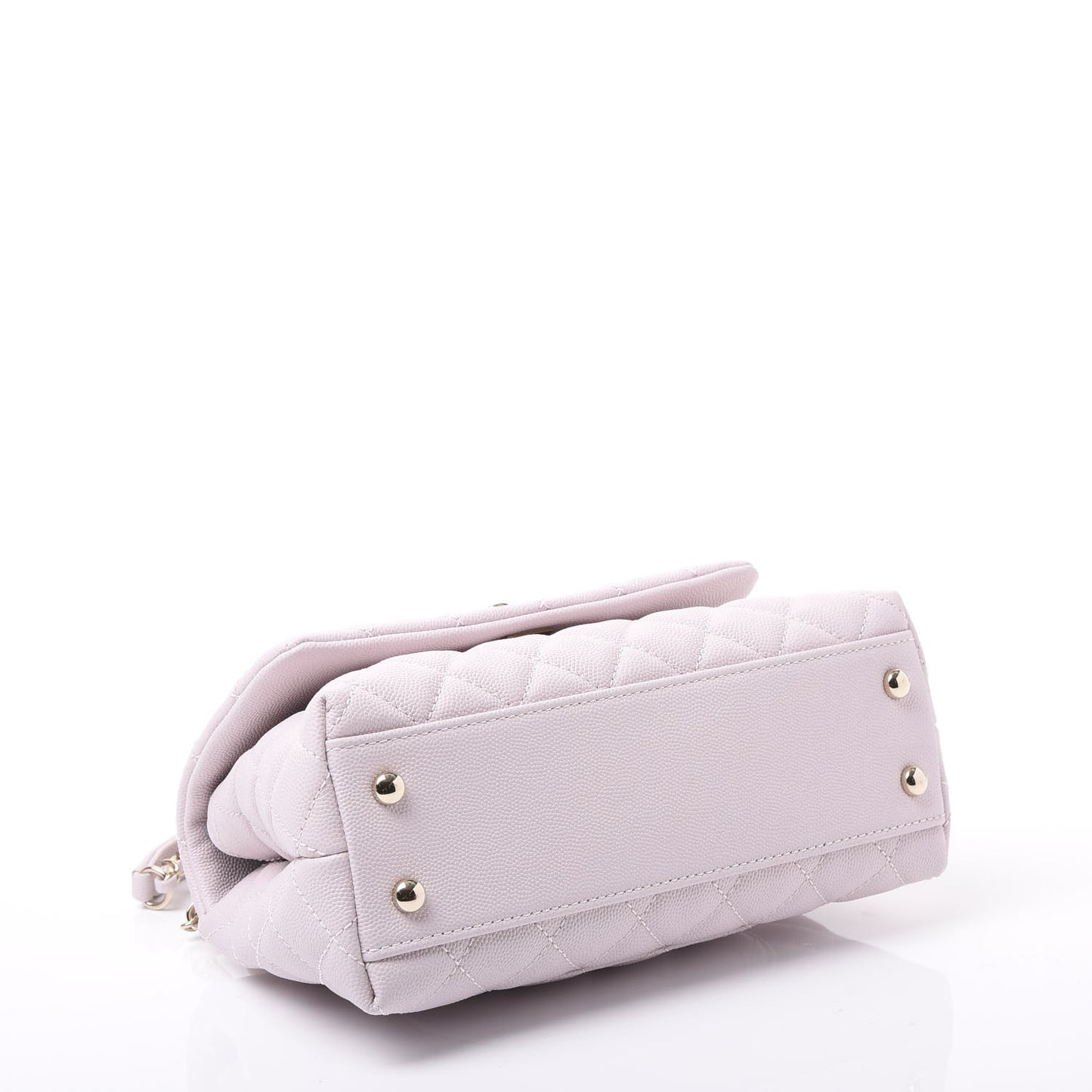 Caviar Quilted Mini Coco Handle Flap Lilas Lilac