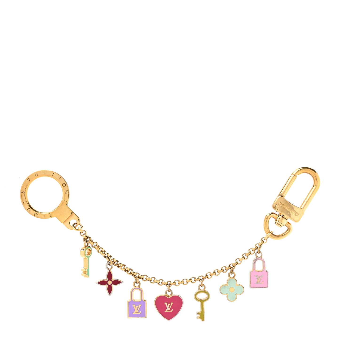 Enamel Pretty Charms Key Chain Holder Bag Charm