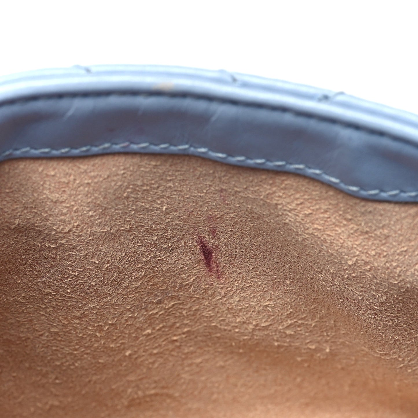 Calfskin Matelasse Super Mini GG Marmont Shoulder Bag Porcelain Light Blue