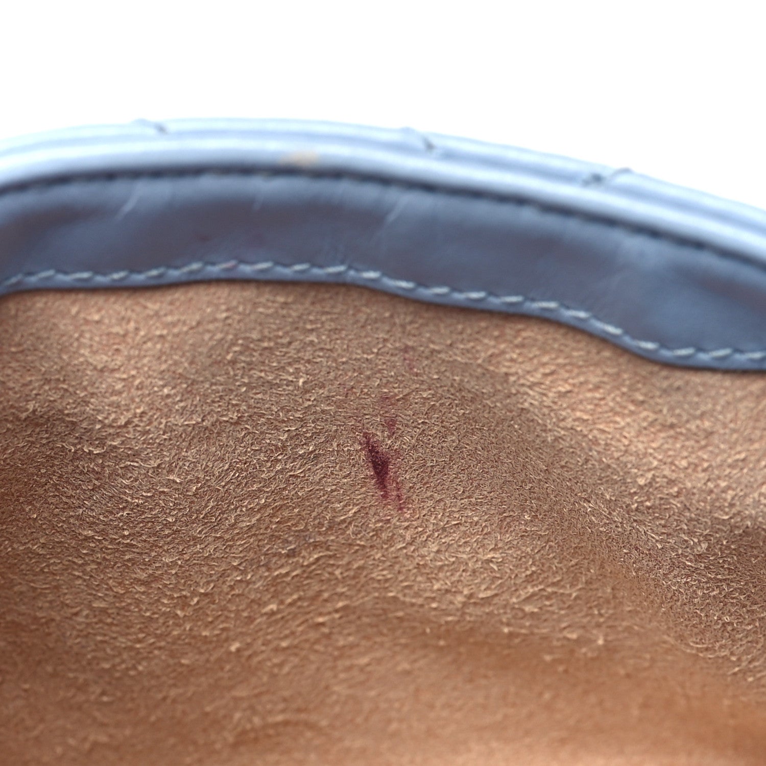 Gucci Calfskin Matelasse Super Mini GG Marmont Shoulder Bag Porcelain Light Blue 12 of 12