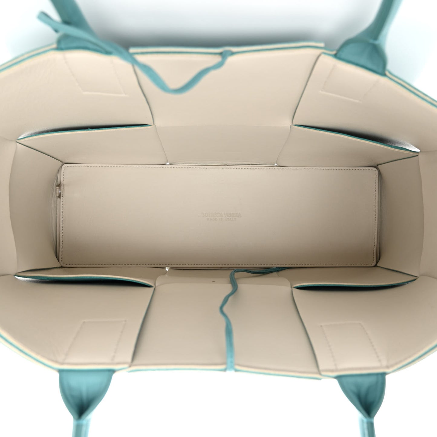 Nappa Maxi Intrecciato Medium Arco Tote Linoleum