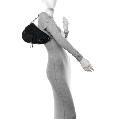 Christian Dior Shiny Goatskin Saddle Bag Black 2 of 13