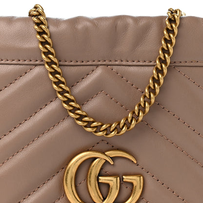 Gucci Calfskin Matelasse Mini GG Marmont 2.0 Bucket Bag Porcelain Rose 8 of 11
