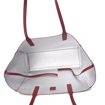 MCM Grained Calfskin Medium Reversible Wandel Tote Ruby Tan 9 of 15
