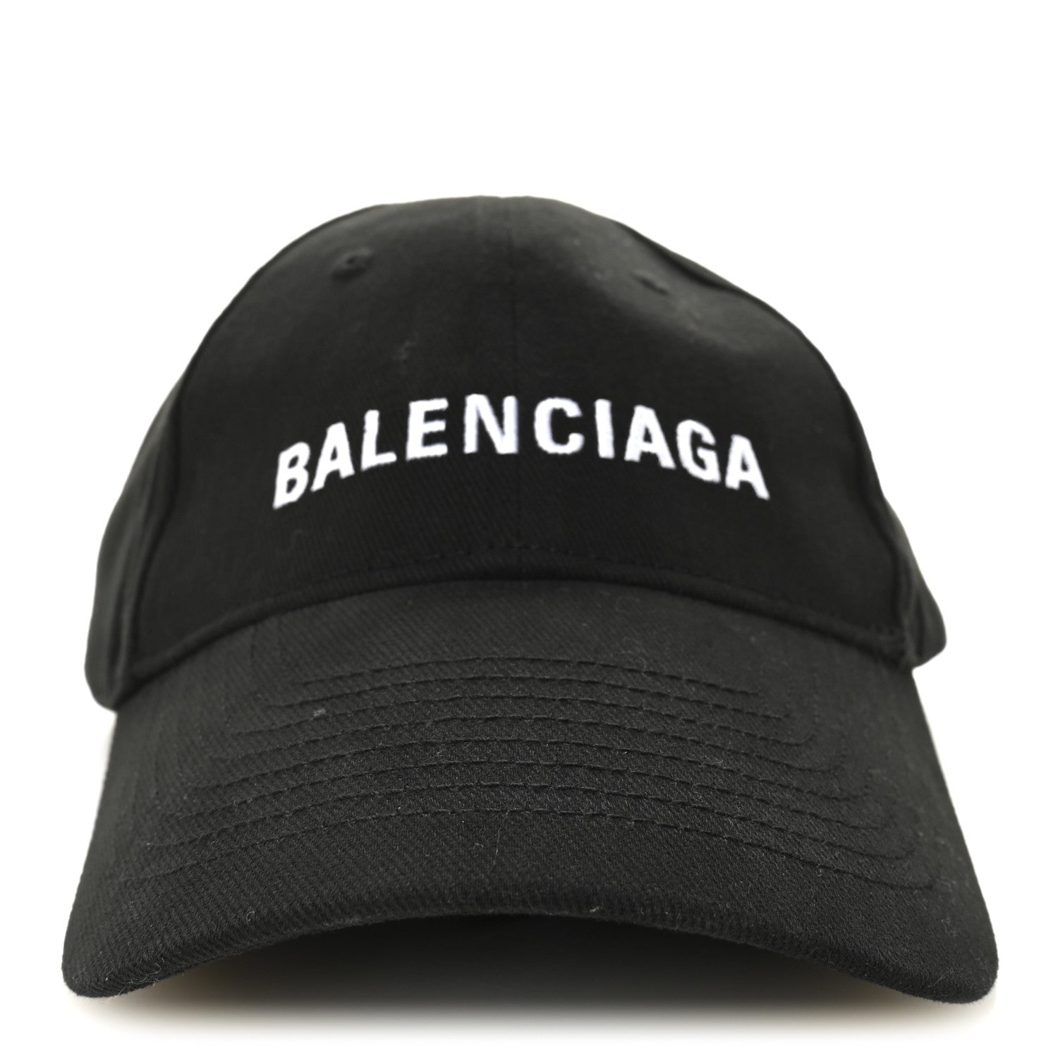 Balenciaga Cotton Drill Logo New Baseball Hat L Black 4 of 8