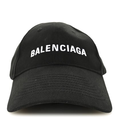 Balenciaga Cotton Drill Logo New Baseball Hat L Black 4 of 8