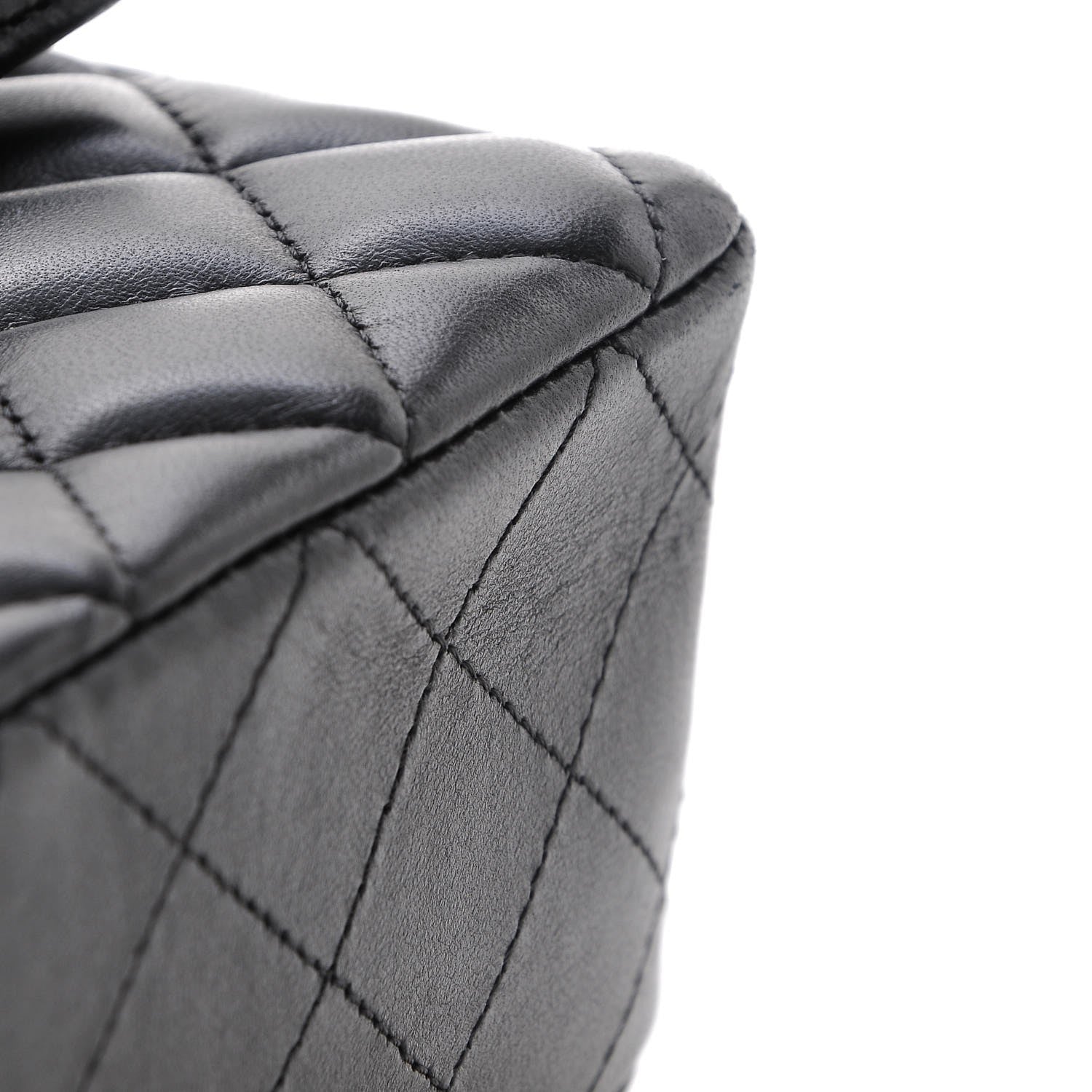 Chanel Lambskin Quilted Mini Rectangular Flap Black 9 of 12