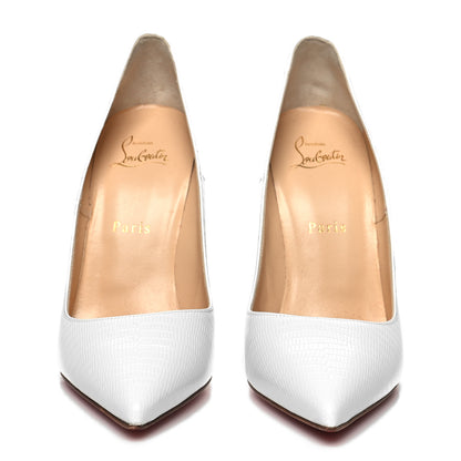 Christian Louboutin Calfskin Zarli So Kate 120 Pumps 39 White 2 of 7