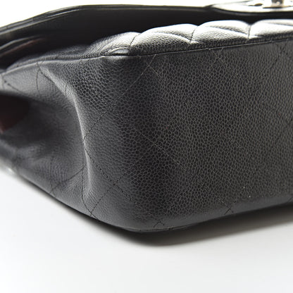 Chanel Caviar Quilted Jumbo Double Flap Black 9 of 17