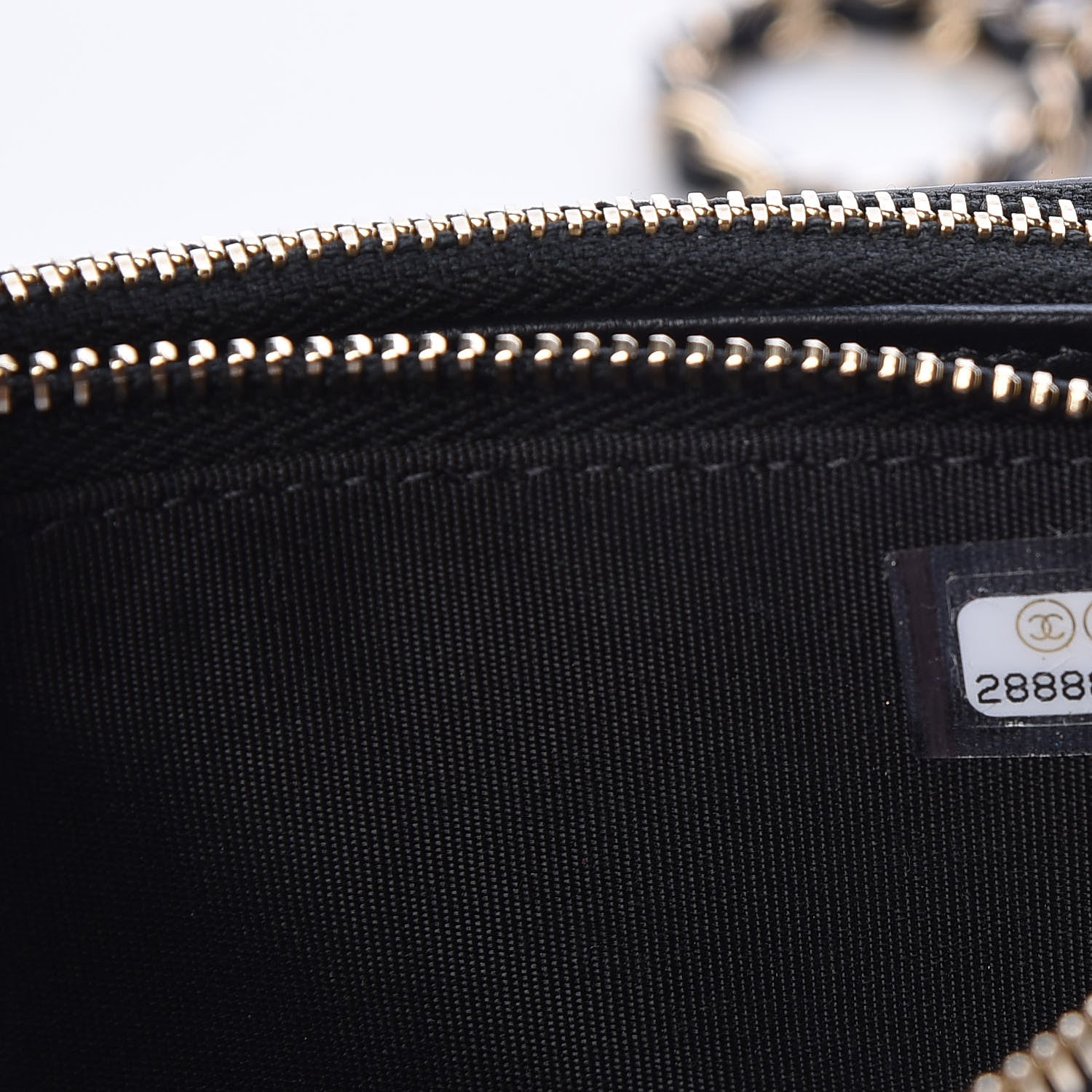 Chanel Caviar Quilted CC Filigree Clutch With Chain Black 11 of 14