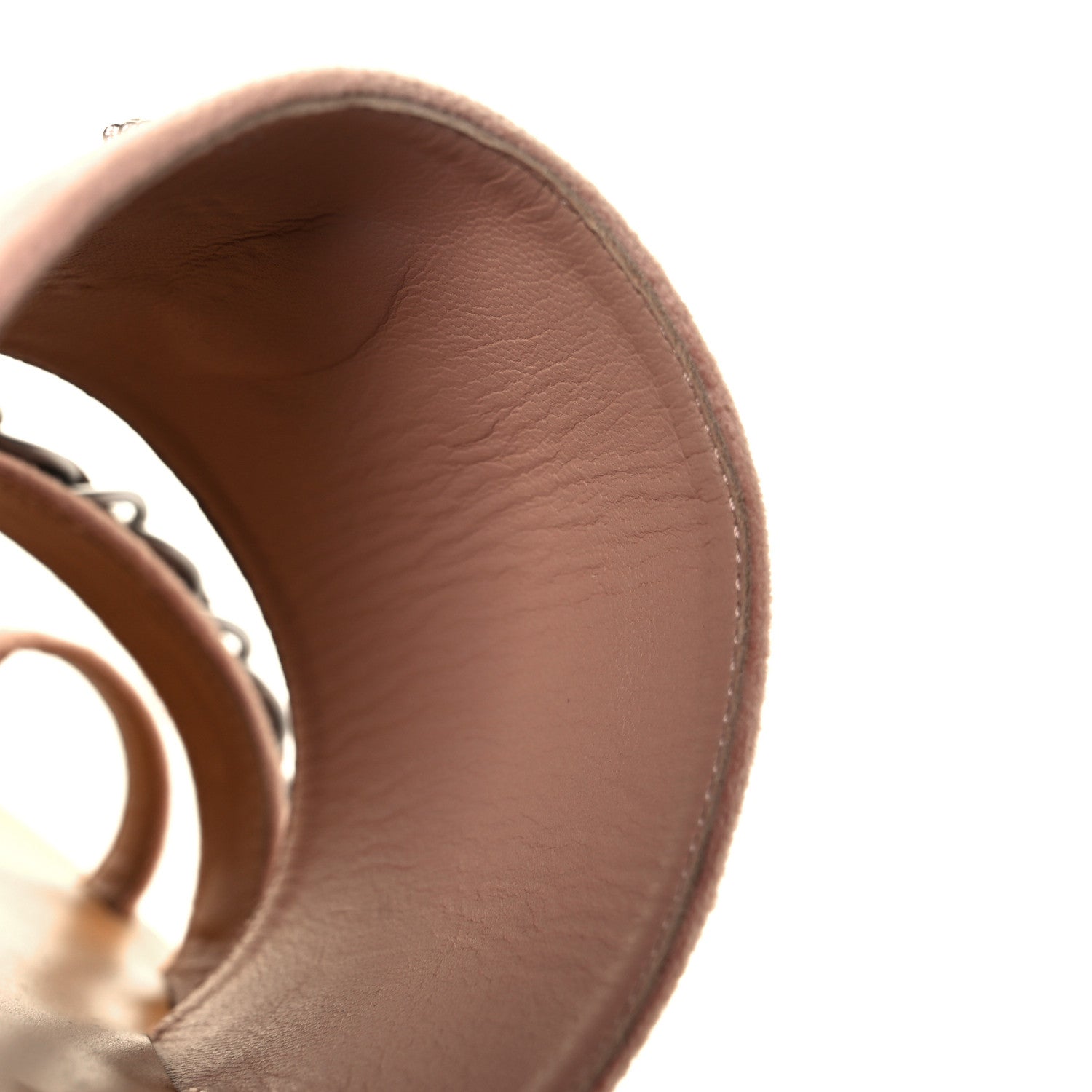 Chanel Velvet Chain Mule Sandals 39 Beige 17 of 20