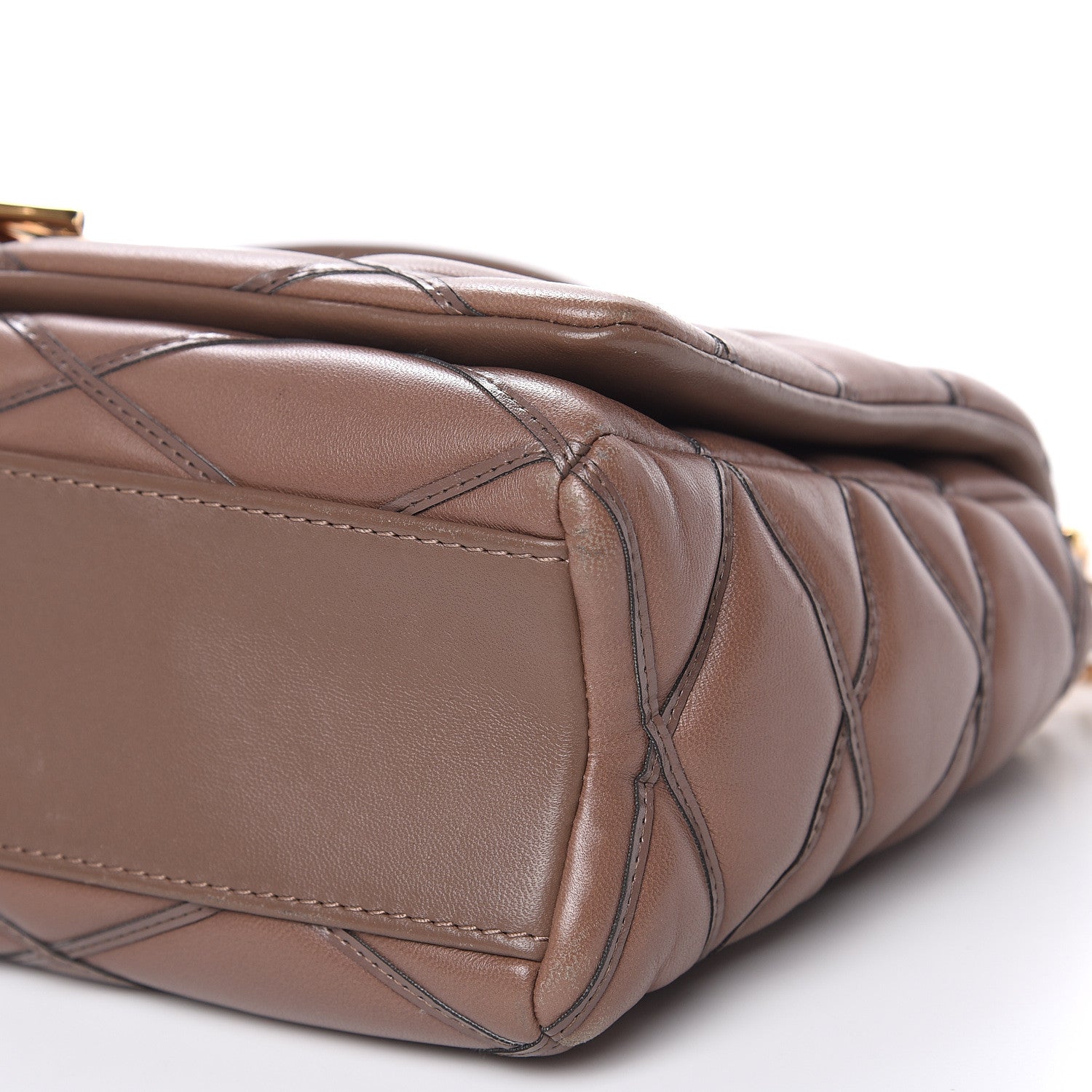 Louis Vuitton Lambskin Malletage GO-14 MM Taupe 8 of 14