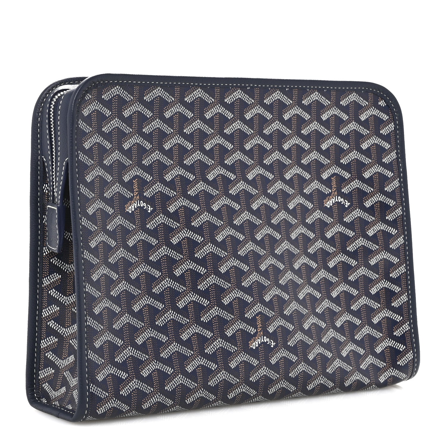 Goyard Goyardine Jouvence GM Toiletry Pouch Navy 3 of 7