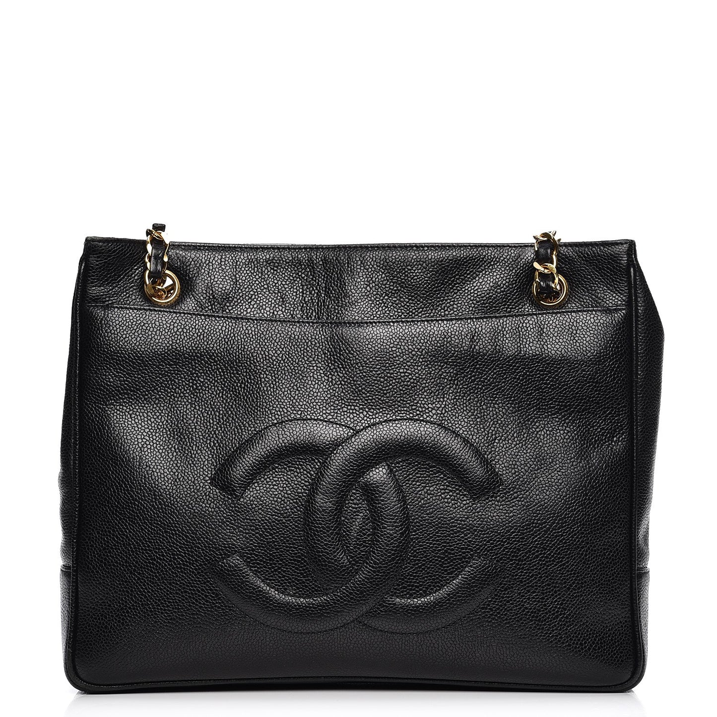 Caviar CC Shoulder Bag Black