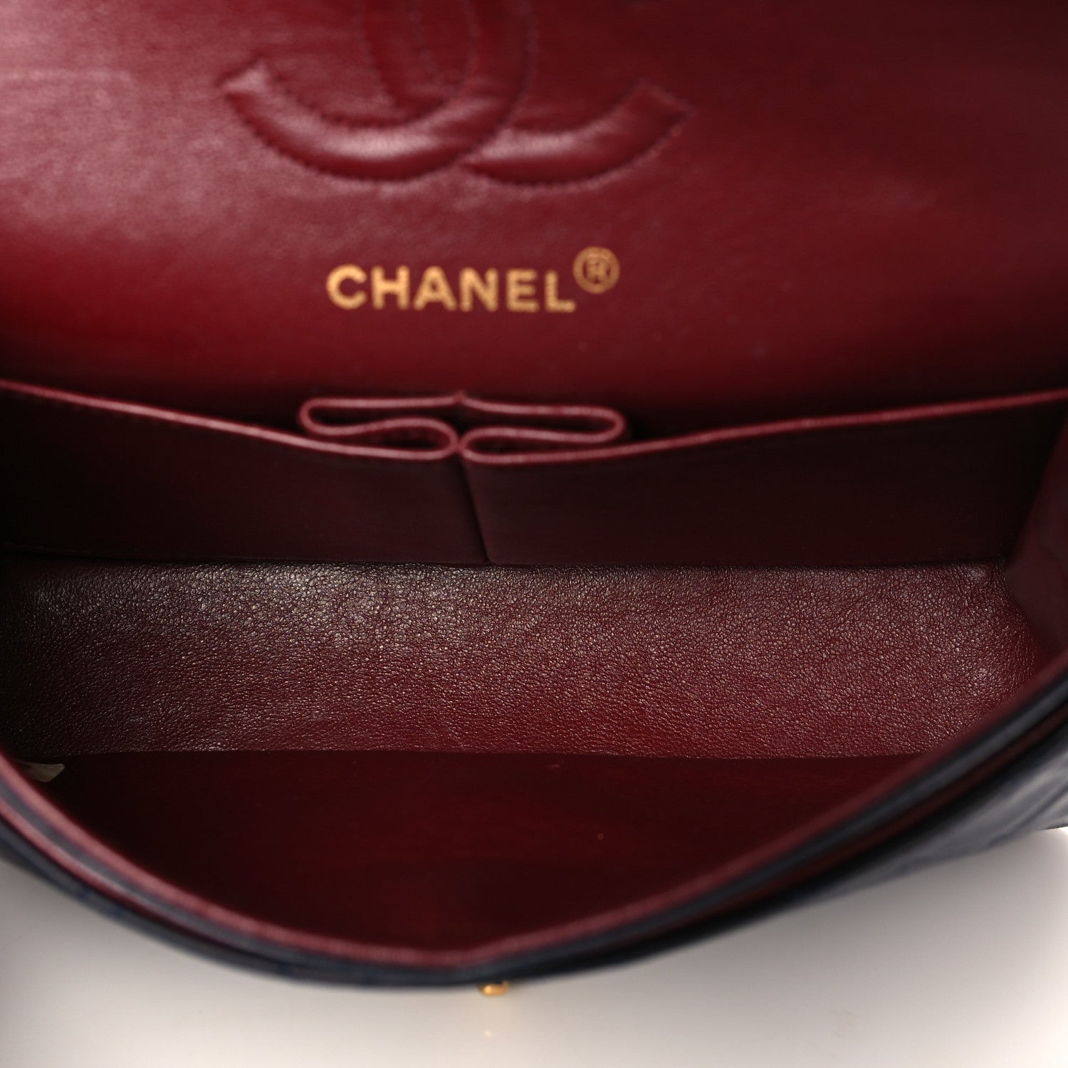 Chanel Lambskin Quilted Small Double Flap Navy 6 of 11