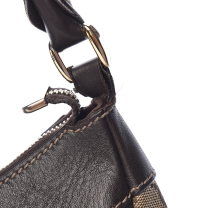 Gucci Monogram Large D Gold Hobo Dark Brown 12 of 14