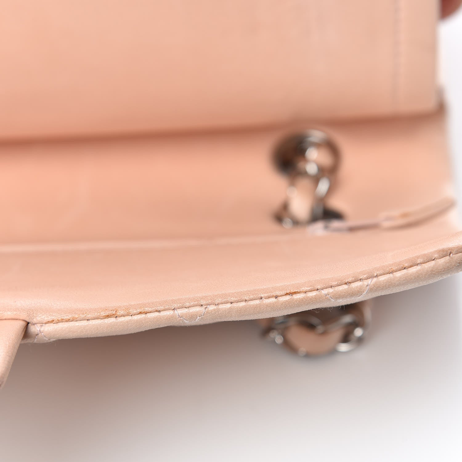 Chanel Lambskin Quilted Medium Double Flap Light Pink 15 of 25