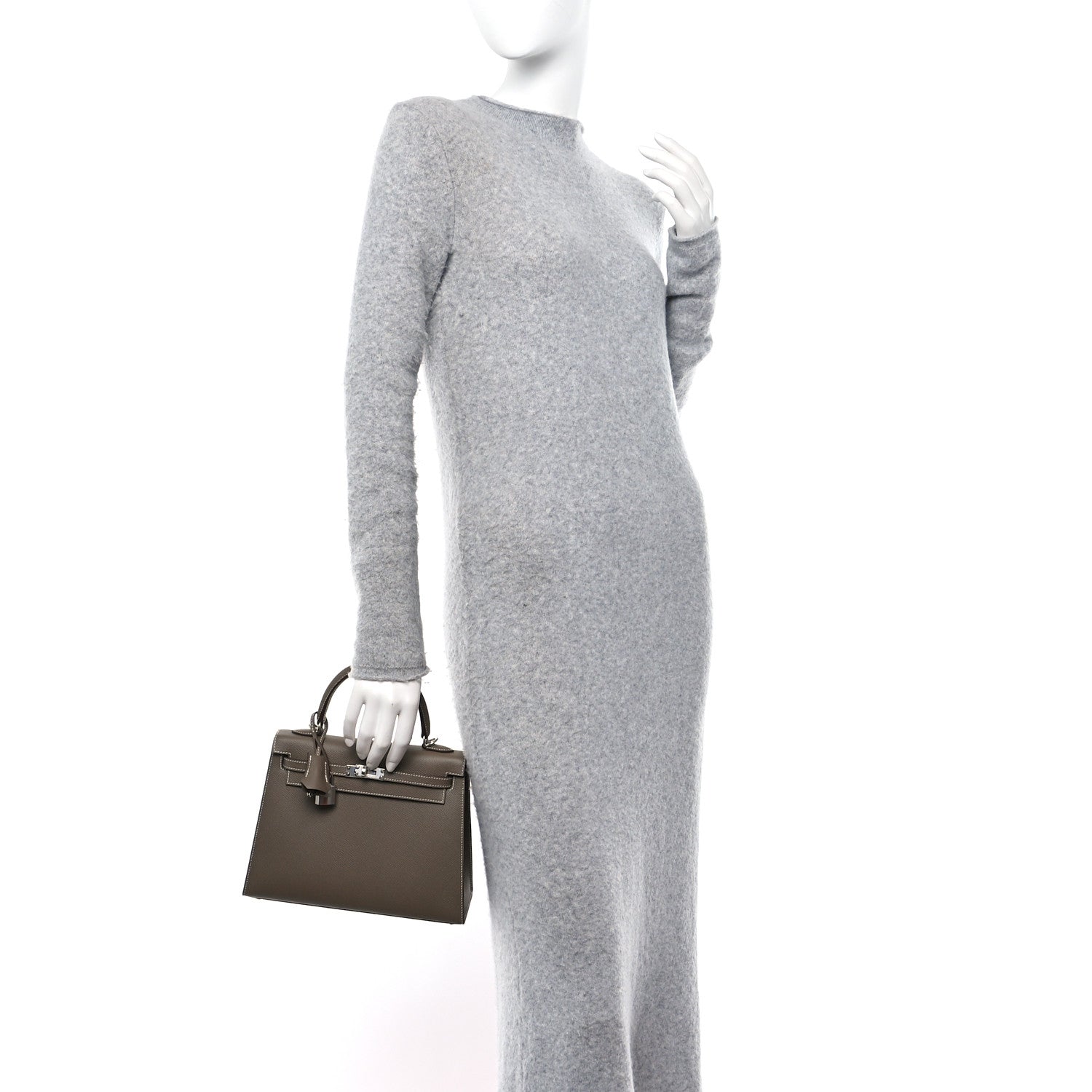 Hermes Epsom Kelly Sellier 25 Etoupe 2 of 11