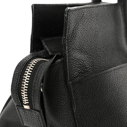 Saint Laurent Grained Calfskin Medium Cabas Rive Gauche Black 16 of 20