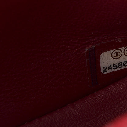 Chanel Caviar Quilted Mini Rectangular Flap Dark Red 9 of 9