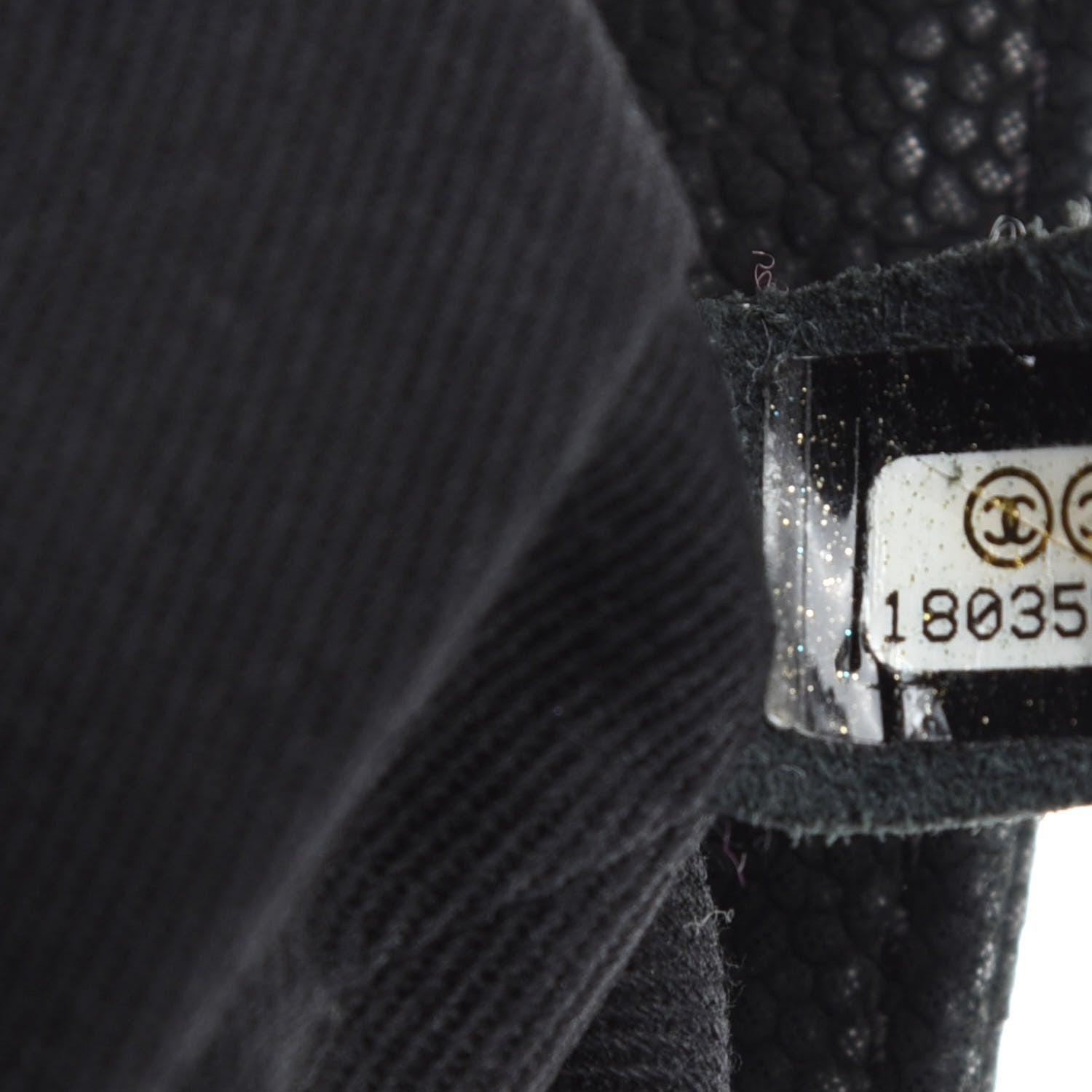 Chanel Iridescent Caviar Medium Lady Pearly Flap Black 9 of 10