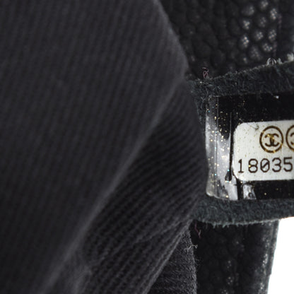 Chanel Iridescent Caviar Medium Lady Pearly Flap Black 9 of 10