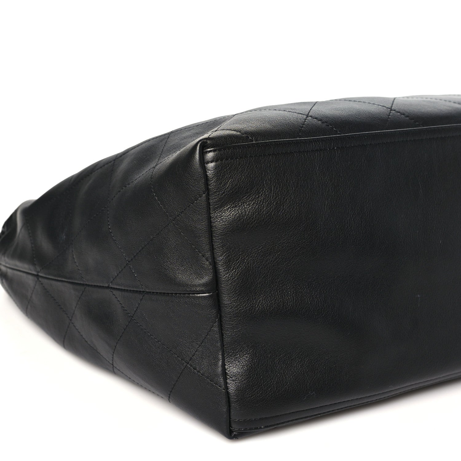 Chanel Lambskin Quilted Neo Cabas Shopping Tote Black 10 of 12