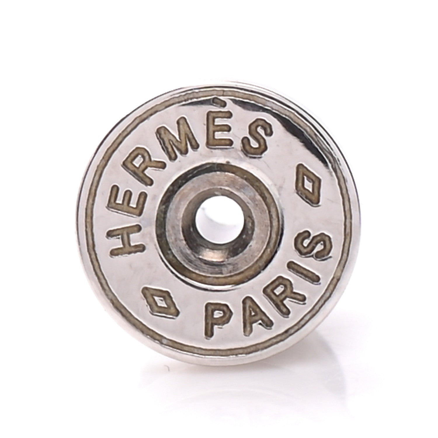 Hermes Palladium Lacquered Mini Pop H Earrings Rose Dragee 5 of 6