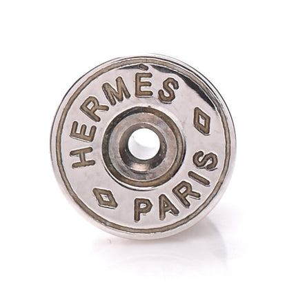 Hermes Palladium Lacquered Mini Pop H Earrings Rose Dragee 5 of 6