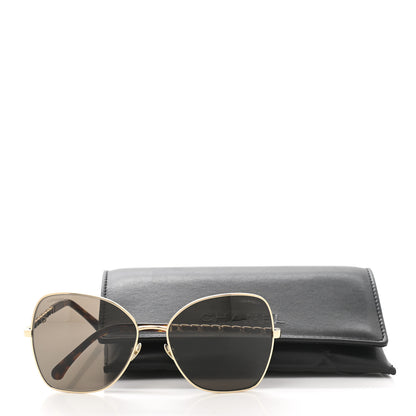 Chanel Metal Square Frame Chain Sunglasses 4274-Q Brown 8 of 8