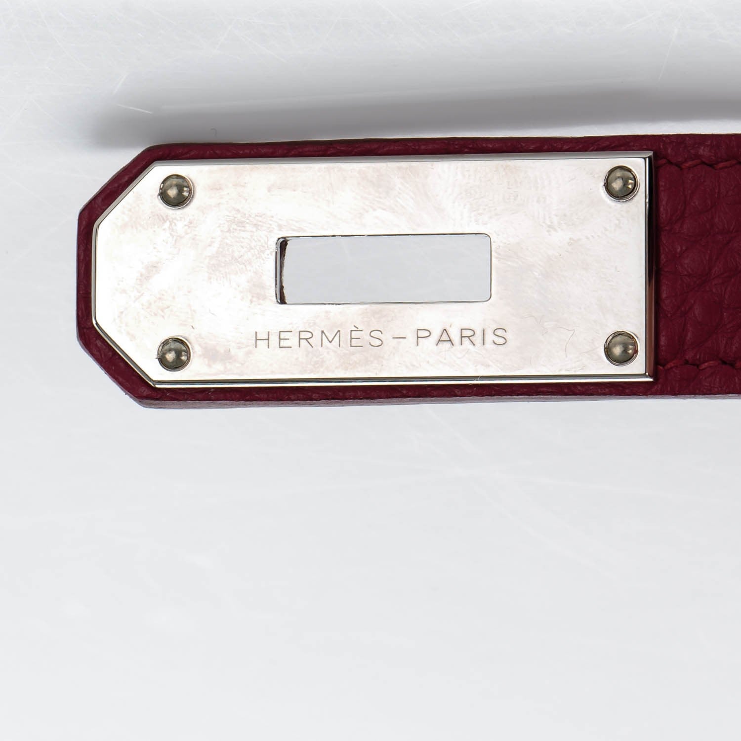 Hermes Taurillon Clemence Jypsiere 34 Rubis 6 of 13