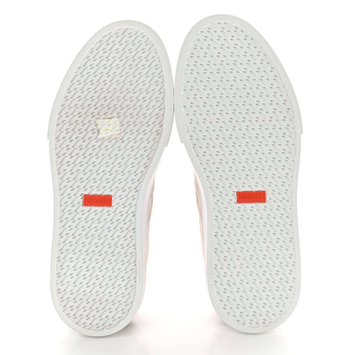 Hermes Canvas Calfskin Deep Sneakers 38.5 Framboise White 5 of 11