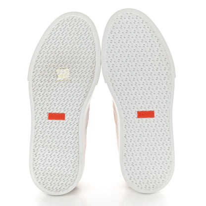 Hermes Canvas Calfskin Deep Sneakers 38.5 Framboise White 5 of 11