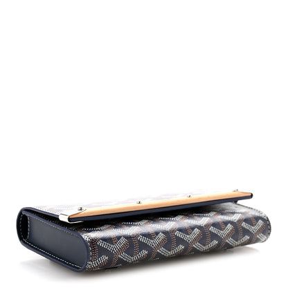 Goyard Goyardine Monte Carlo Bois Clutch Navy 4 of 11