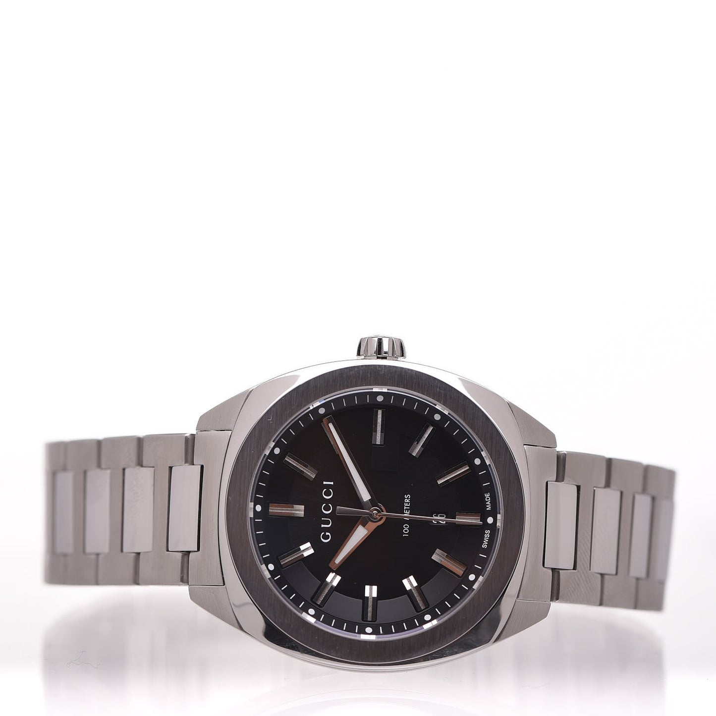 Stainless Steel 37mm GG2570 Quartz Watch Black
