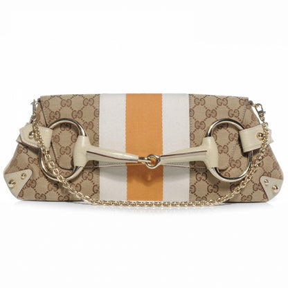 Gucci Monogram Horsebit Web Clutch 1 of 7
