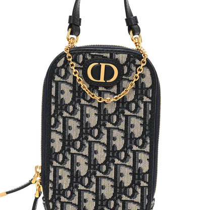 Christian Dior Oblique 30 Montaigne Phone Holder Blue 7 of 9