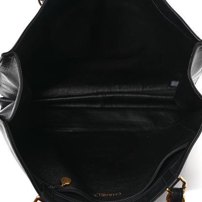 Chanel Lambskin CC Tote Black 5 of 12