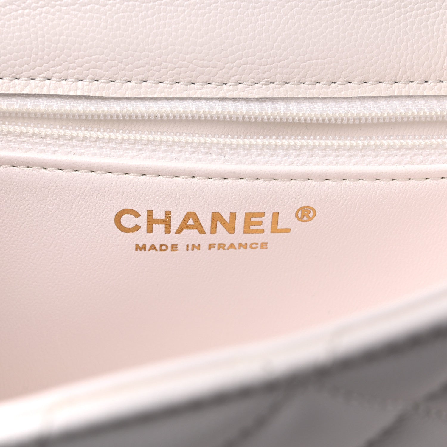 Chanel Caviar Quilted Medium Sweet Classic Flap White 6 of 12