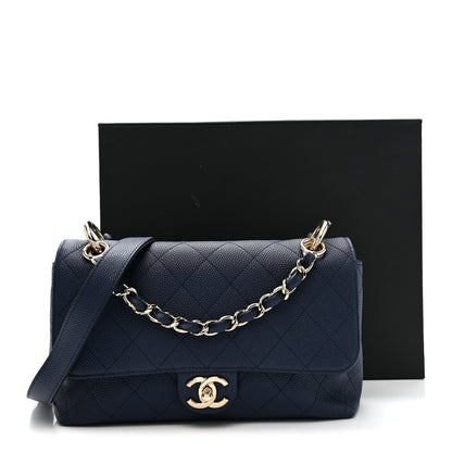 Chanel Caviar Quilted City Walk Flap Navy Blue 11 of 11